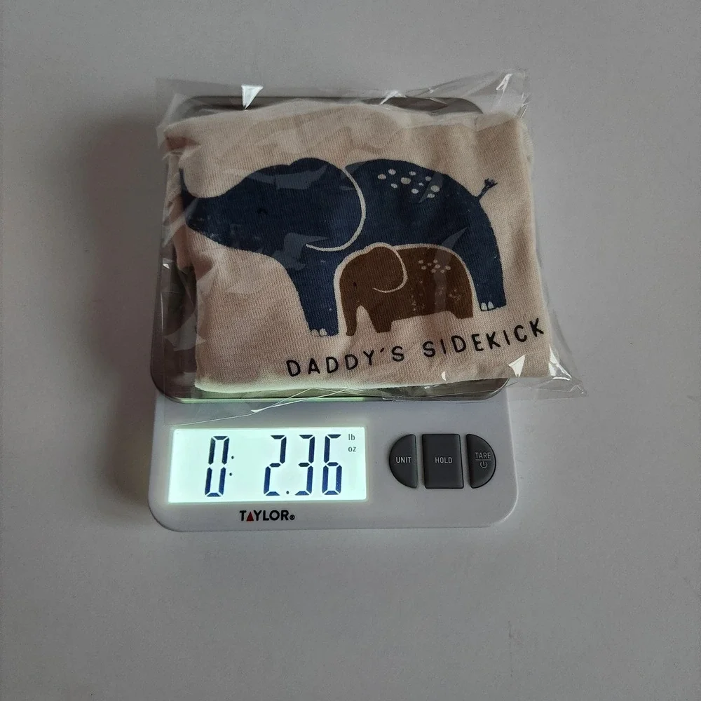 Little Planet Organic Cotton Baby Bodysuit 24 Months Elephants Daddy's Sidekick‎